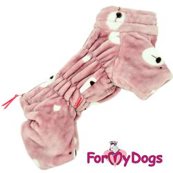 Fleeceoverall "Puderrosa Nalle Plysh" Tik "For My Dogs"