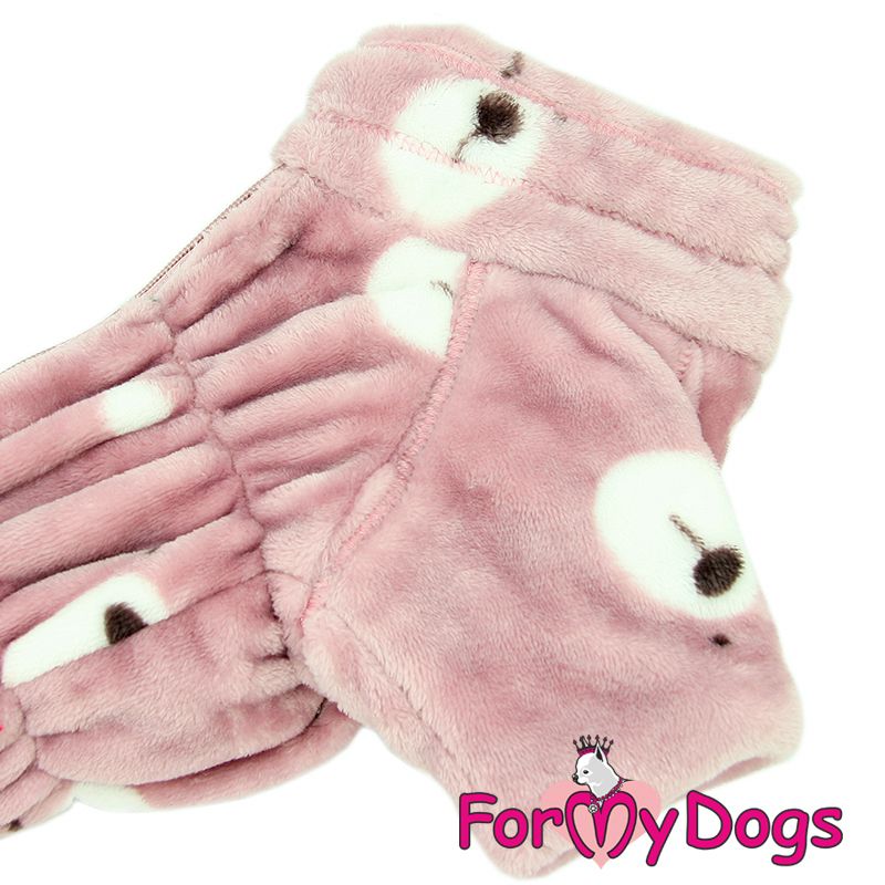 Fleeceoverall "Puderrosa Nalle Plysh" Tik "For My Dogs"