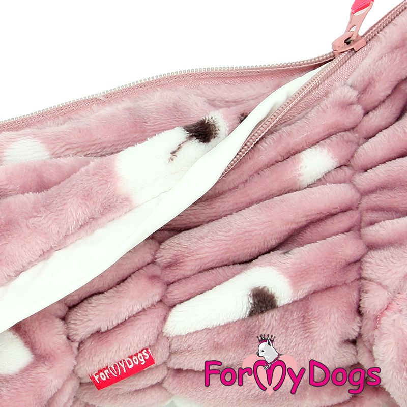 Fleeceoverall "Puderrosa Nalle Plysh" Tik "For My Dogs"