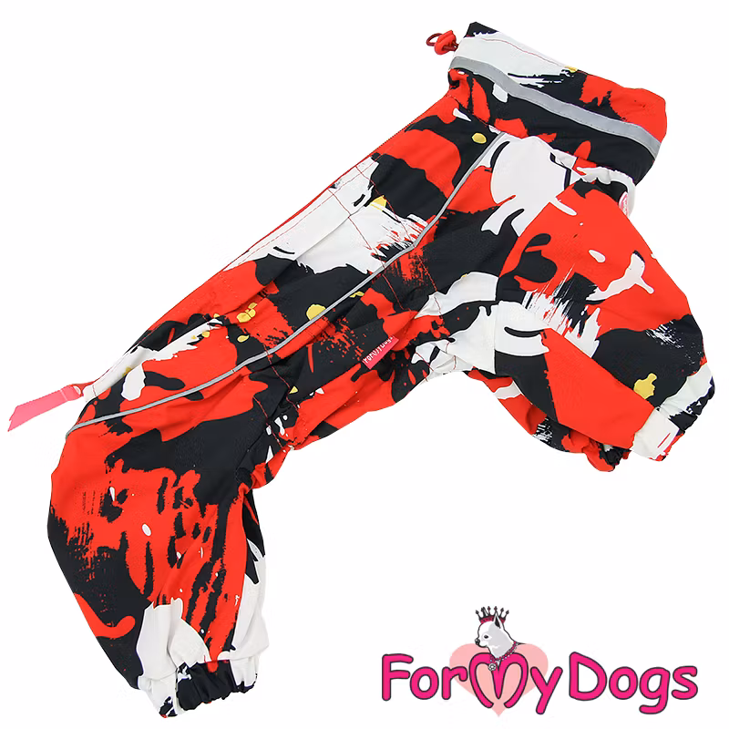 Overall "Black White Red" Tik Tunnfodrad