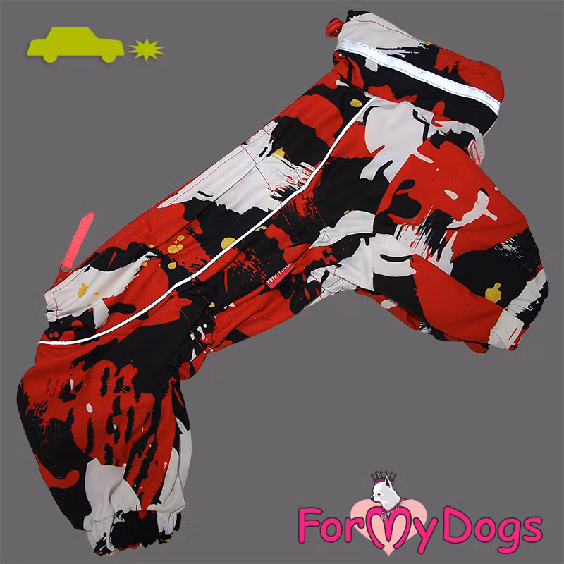 Overall "Black White Red" Tik Tunnfodrad