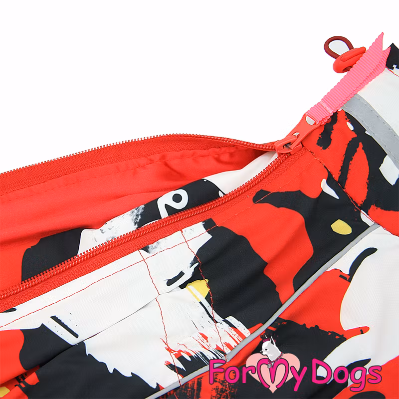 Overall "Black White Red" Tik Tunnfodrad