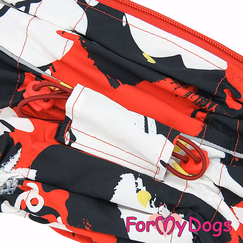 Overall "Black White Red" Tik Tunnfodrad