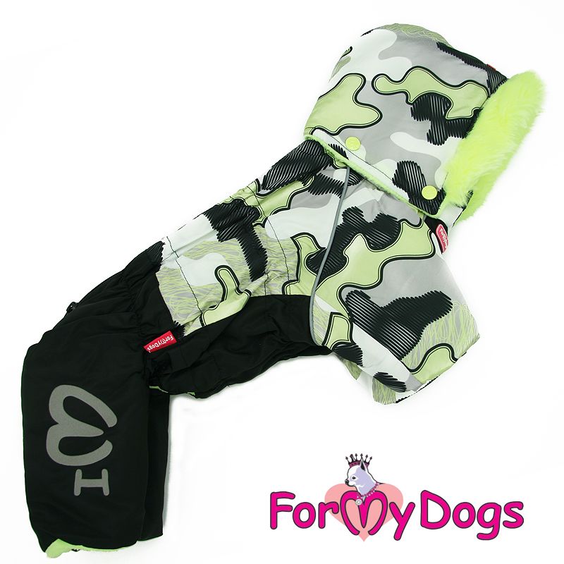 Varm Vinteroverall "Gul Khaki" Hane "For My Dogs"