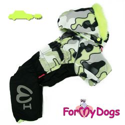 Varm Vinteroverall "Gul Khaki" Hane "For My Dogs"