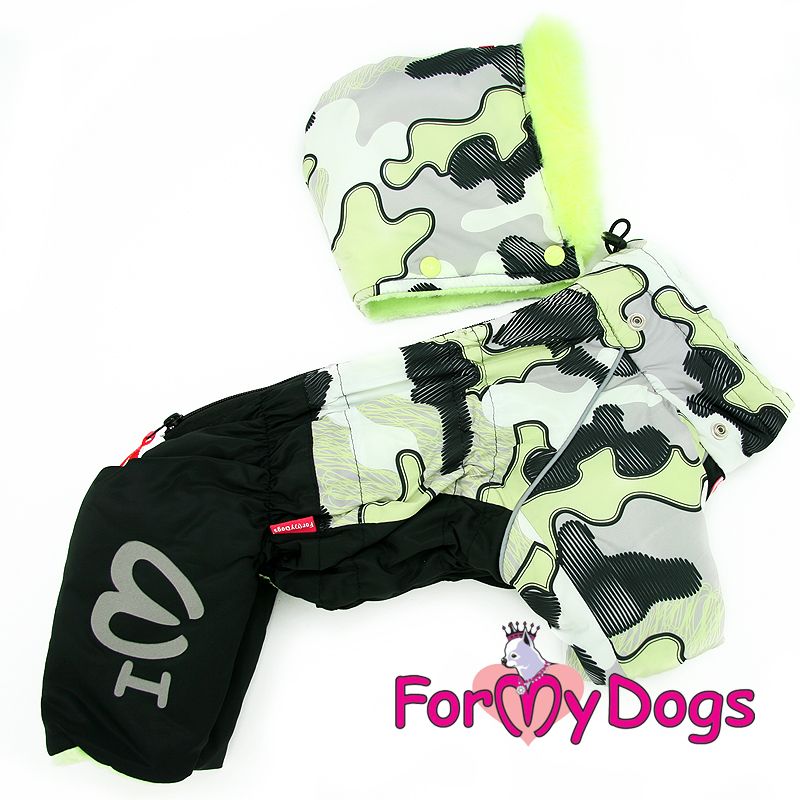 Varm Vinteroverall "Gul Khaki" Hane "For My Dogs"