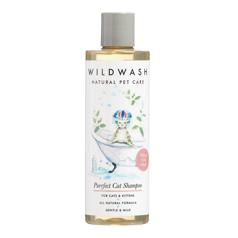 WILDWASH CAT PET Schampoo - "Purrfect Cat" - Kattschampoo med mynta
