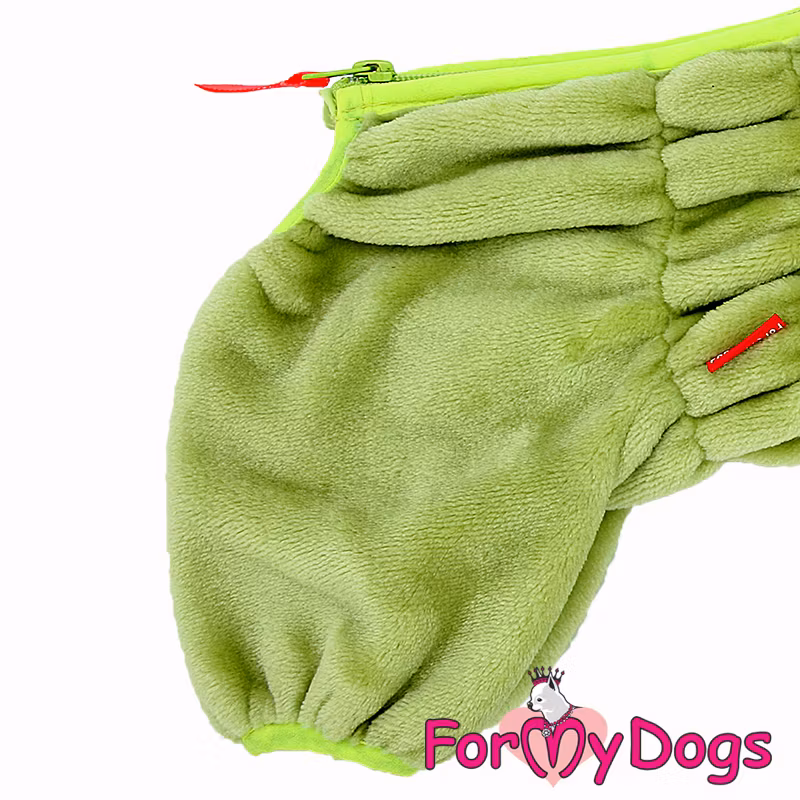 Varm Plysh/Fleece Overall "Lime Fluff" Tik "For My Dogs"