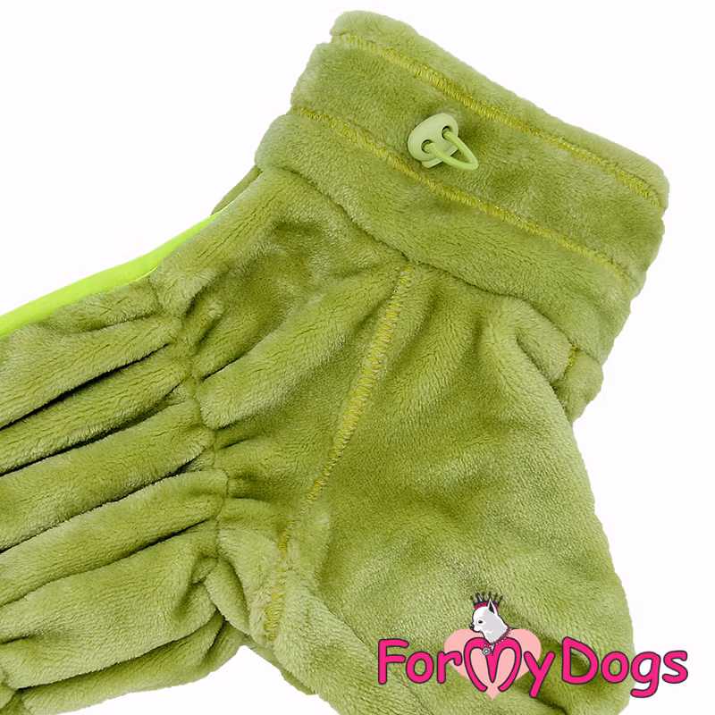 Varm Plysh/Fleece Overall "Lime Fluff" Tik "For My Dogs"
