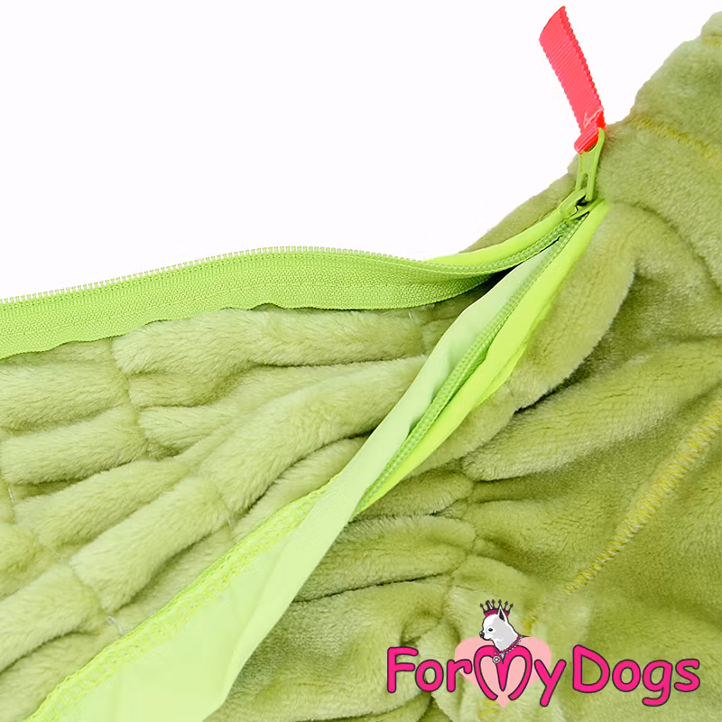 Varm Plysh/Fleece Overall "Lime Fluff" Tik "For My Dogs"