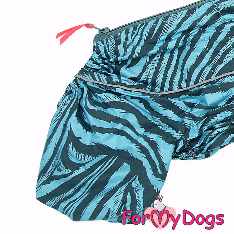 Regnoverall "Blue Striped" Hane "For My Dogs"