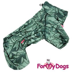 Regnoverall "Green Leaves" Hane "For My Dogs"