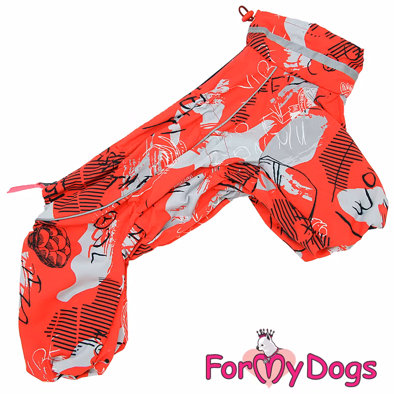 Vinteroverall "Grey N Red" Tik "For My Dogs"