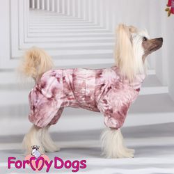 Varm Plysh/Fleece Overall "Mauve Merle" Tik "For My Dogs"