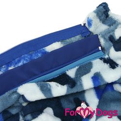Fleeceoverall "Blue kamo" Hane "For My Dogs"