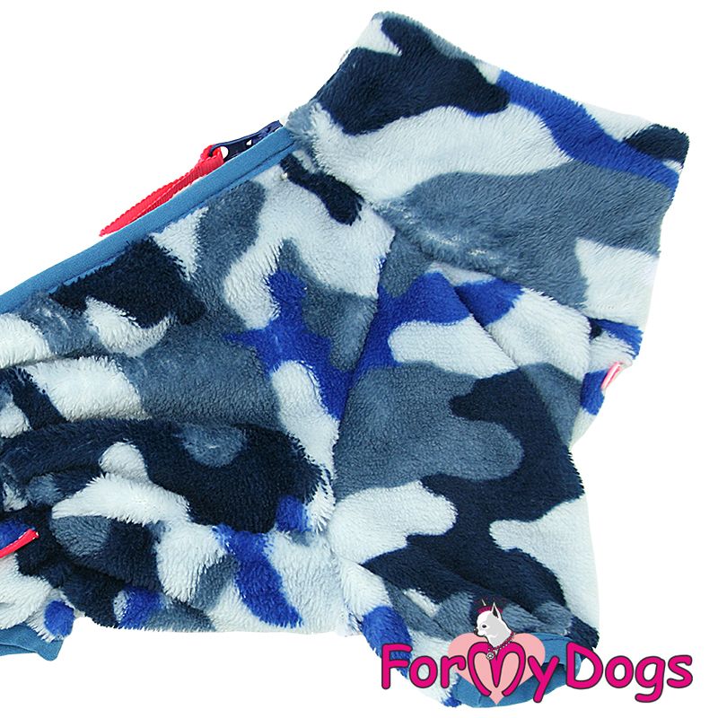 Fleeceoverall "Blue kamo" Hane "For My Dogs"