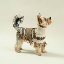 Pisac Alpacka Poncho för hund Pisac Alpaca Dog Poncho "Alqo Wasi Peruvian Dogwear"