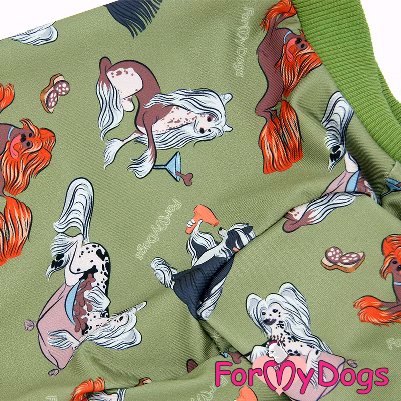 Mysoverall Klassisk Modell Pyjamas "CCD Mania" UNISEX "For My Dogs"