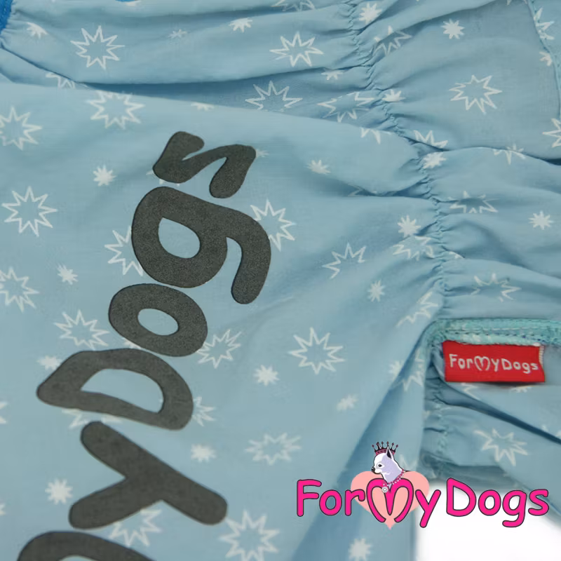 Duster "Ljusblå Stars" Hane "For My Dogs"