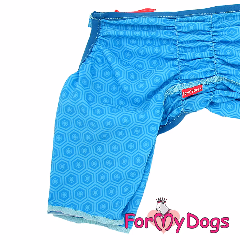 Duster tunn skyddsoverall "Blue Hexagon" Hane "For My Dogs"