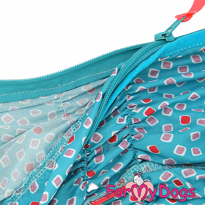 Duster tunn skyddsoverall "turquoise" Hane "For My Dogs"