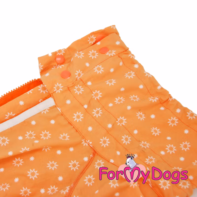 Duster tunn skyddsoverall "orange stars" Tik "For My Dogs"