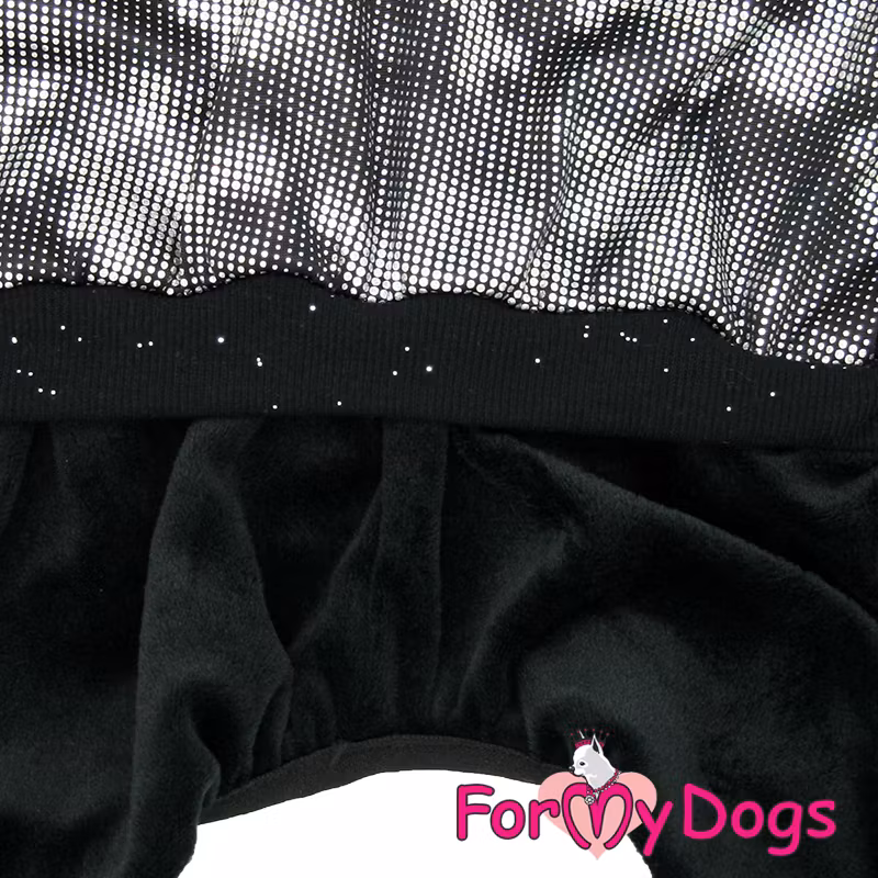 Mysdress Suit Pyjamas overall "Black/Gray" Unisex "For My Dogs"