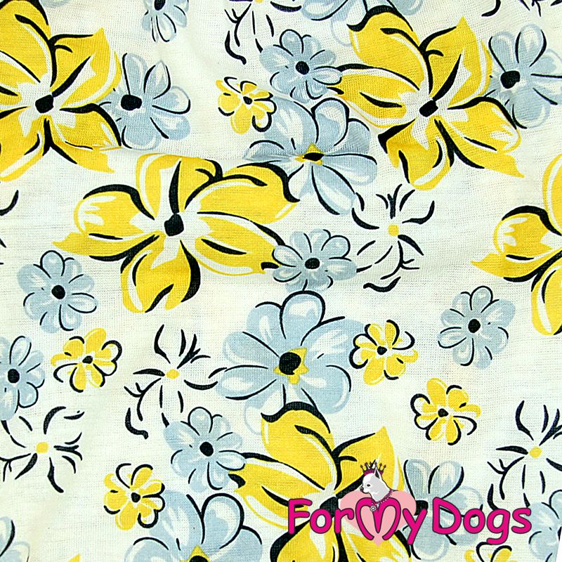 T-shirt Trikå "Yellow Flower"For My Dogs" UNISEX