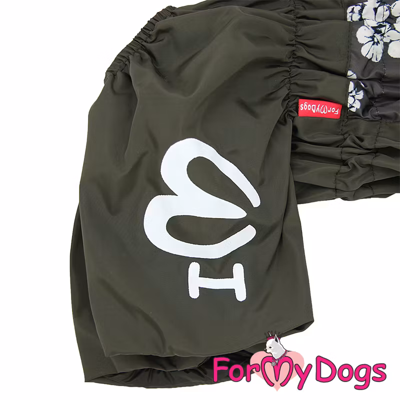 Regnoverall "Flowery" Tik "For My Dogs"