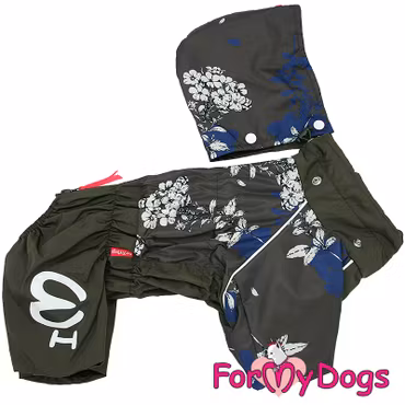 Regnoverall "Flowery" Tik "For My Dogs"