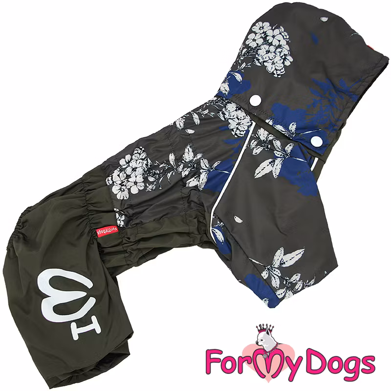 Regnoverall "Flowery" Tik "For My Dogs"