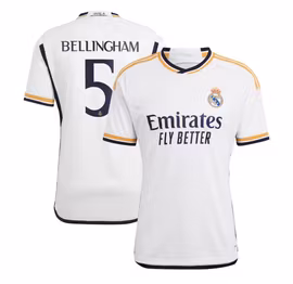 Barn fotbollströja, Bellingham, Real Madrid (Hemma), Tröja