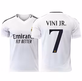 Barn Fotbollströja, Vinicius Jr, Real Madrid (Hemma), Tröja