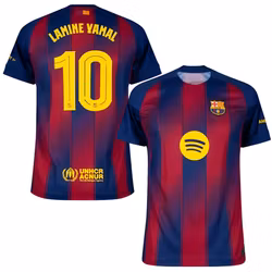 Barn fotbollströja, Lamine Yamal, Barcelona, Tröja