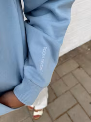 Positivity is Power - Blå Hoodie