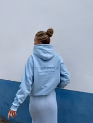 Positivity is Power - Blå Hoodie