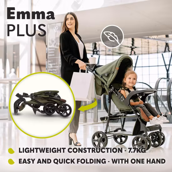 LIONELO Emma Plus Barnvagn Black