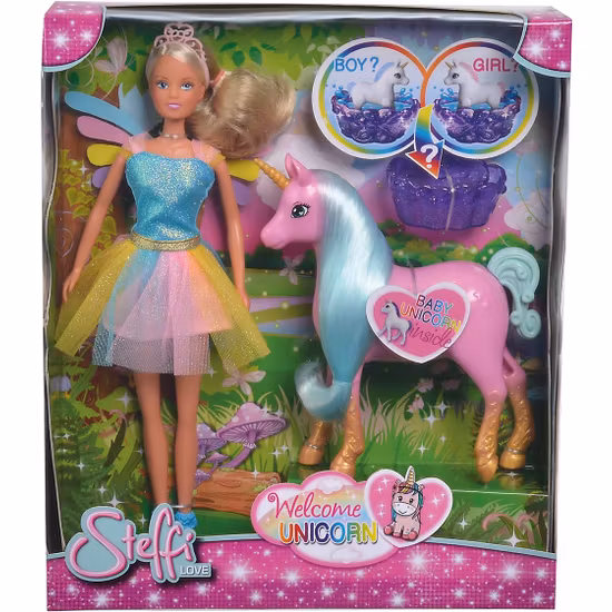 Steffi Love Docka Med Unicorn Häst