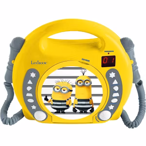 Minions CD-spelare med 2 mikrofoner