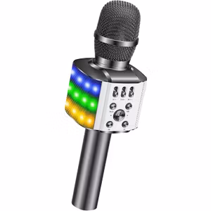 Banaok Trådlös Bluetooth-Mikrofon för karaoke Grå