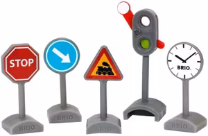 BRIO World 33864 Set med Trafikskyltar