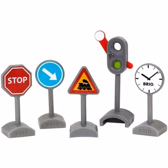 BRIO World 33864 Set med Trafikskyltar