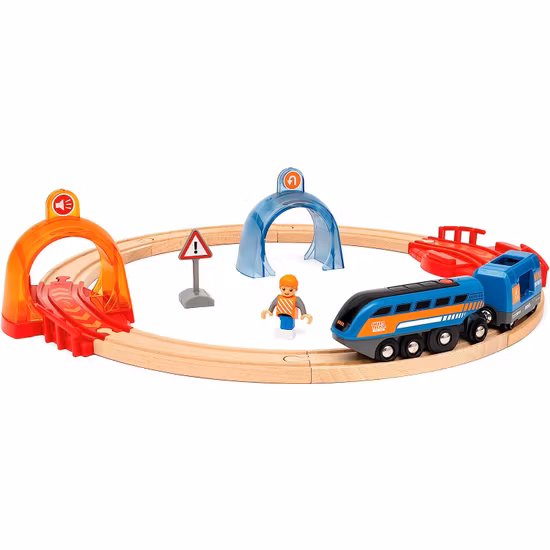 BRIO 33974 Action Tunnel Circle Set (Smart Tech Sound)