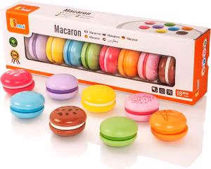 VIGA Träleksaker Macarons