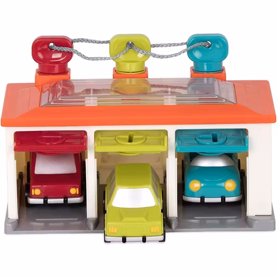 Battat Toys Garage med bilar och nycklar