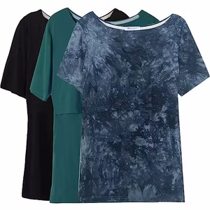 Kortärmad Amningstopp 3pack Blå/Grön