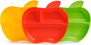 Munchkin Lil' Apple Plates 3-pack