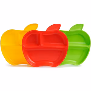 Munchkin Lil' Apple Plates 3-pack