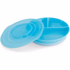 Twistshake Babytallrik med Lufttätt Lock, Blå