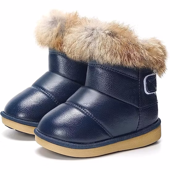 Kvbaby Fodrade Vinterstövlar, Svart